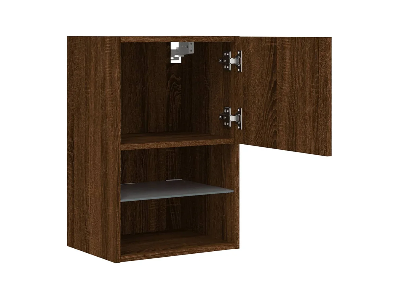 Almar  Meubles TV avec lumières LED 2 pcs chêne marron 40,5x30x60 cm