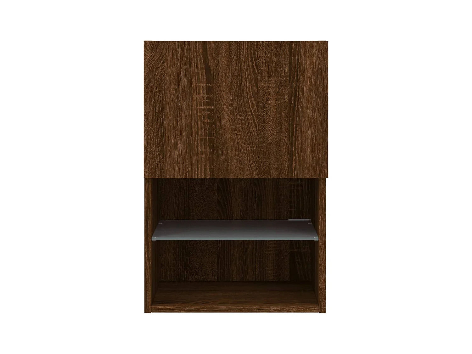 Almar  Meubles TV avec lumières LED 2 pcs chêne marron 40,5x30x60 cm