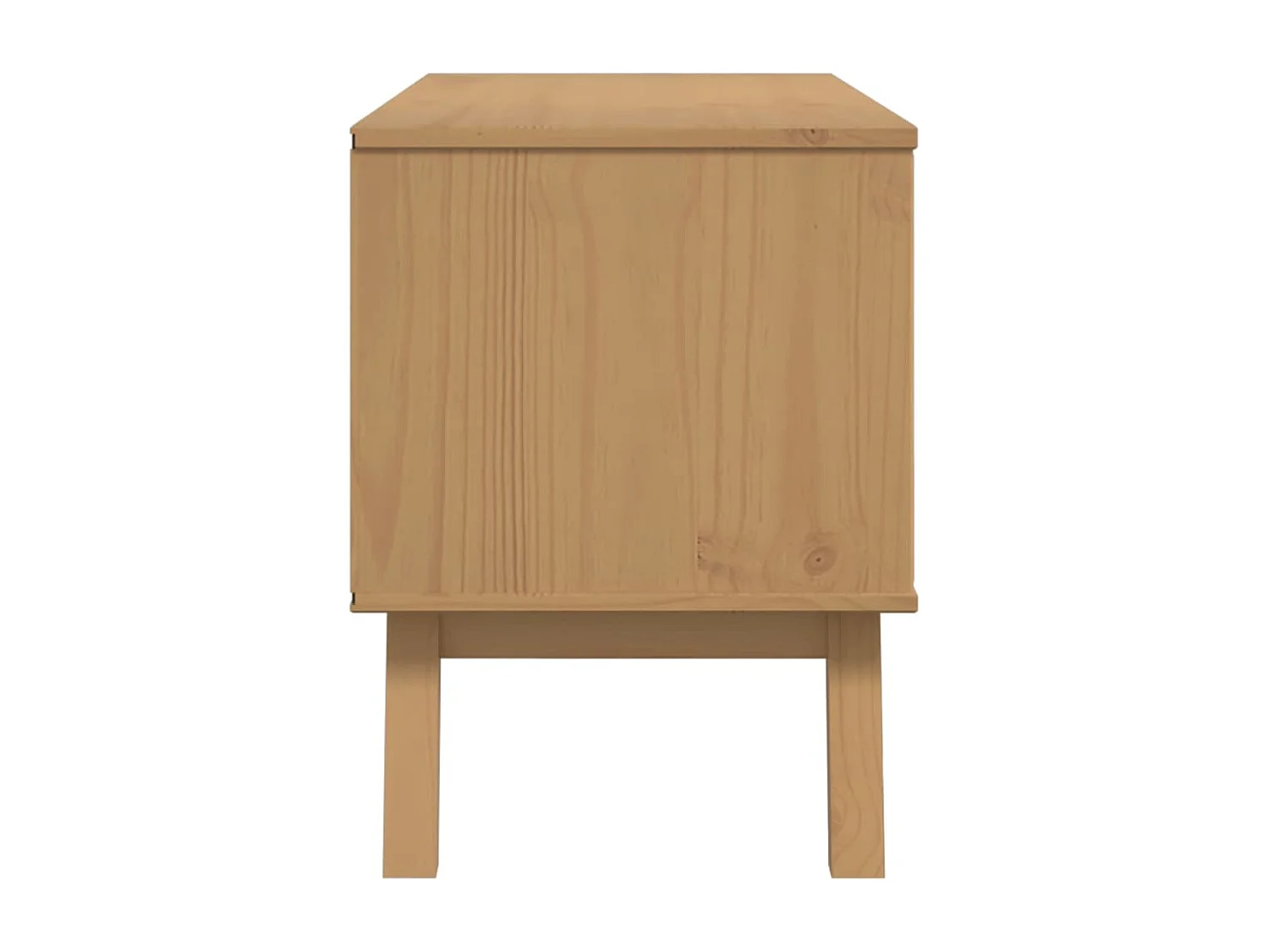 Mykarl  Meuble TV OLDEN marron 114x43x57 cm bois de pin massif