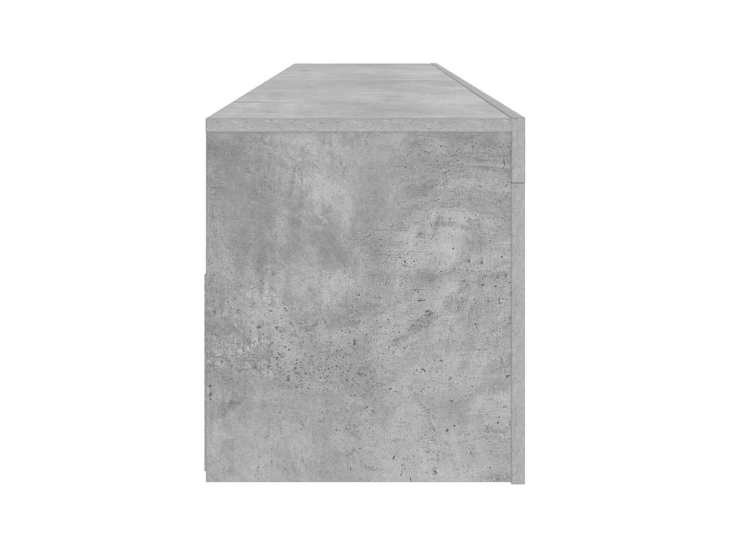 Denril  Meuble TV avec lumières LED gris béton 120x35x40 cm
