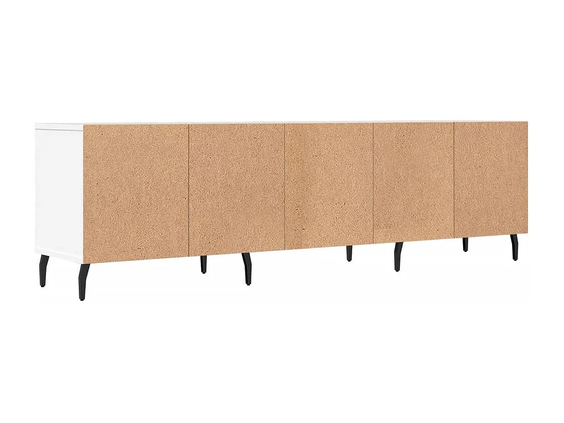 Lommel  Tv-meubel 150x30x44,5 cm bewerkt hout wit