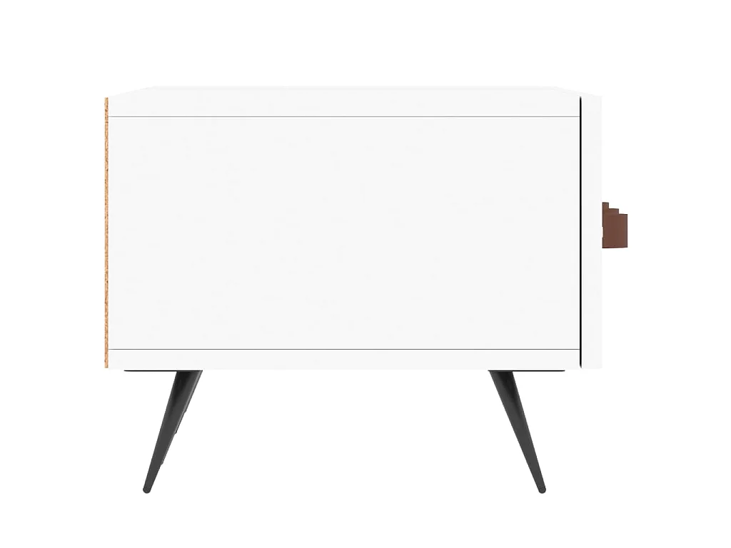 Tjorlin  Tv-meubel 150x36x30 cm bewerkt hout wit