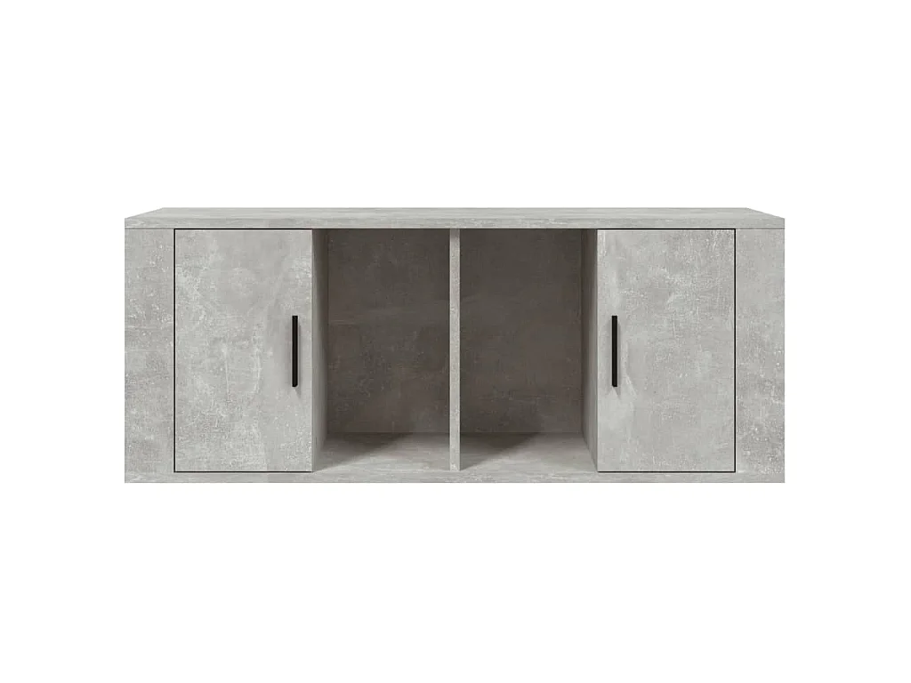 Alfinn  Tv-meubel 100x35x40 cm bewerkt hout betongrijs
