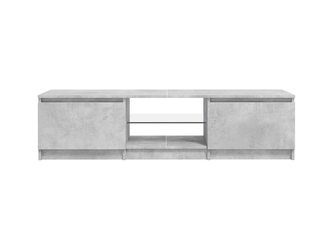 Vasil  Tv-meubel met LED-verlichting 140x40x36 cm betongrijs