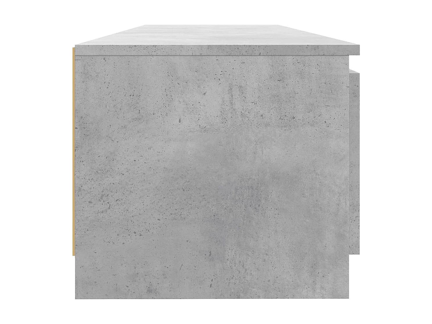 Vasil  Meuble TV avec lumières LED gris béton 140x40x36 cm