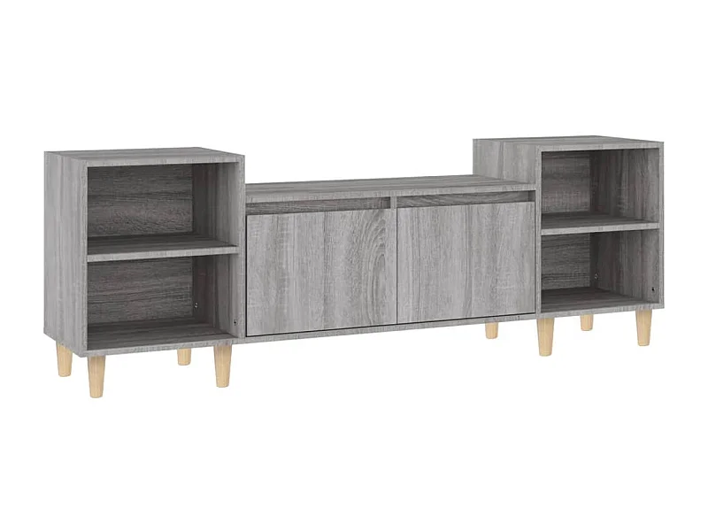 Grylis  Meuble TV Sonoma gris 160x35x55 cm Bois d'ingénierie