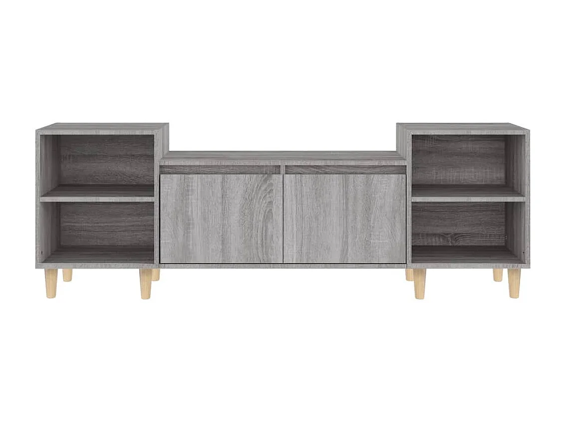 Grylis  Meuble TV Sonoma gris 160x35x55 cm Bois d'ingénierie