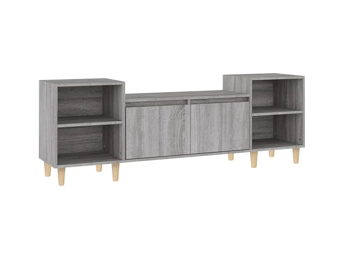 Grylis  Tv-meubel 160x35x55 cm bewerkt hout grijs sonoma eikenkleurig