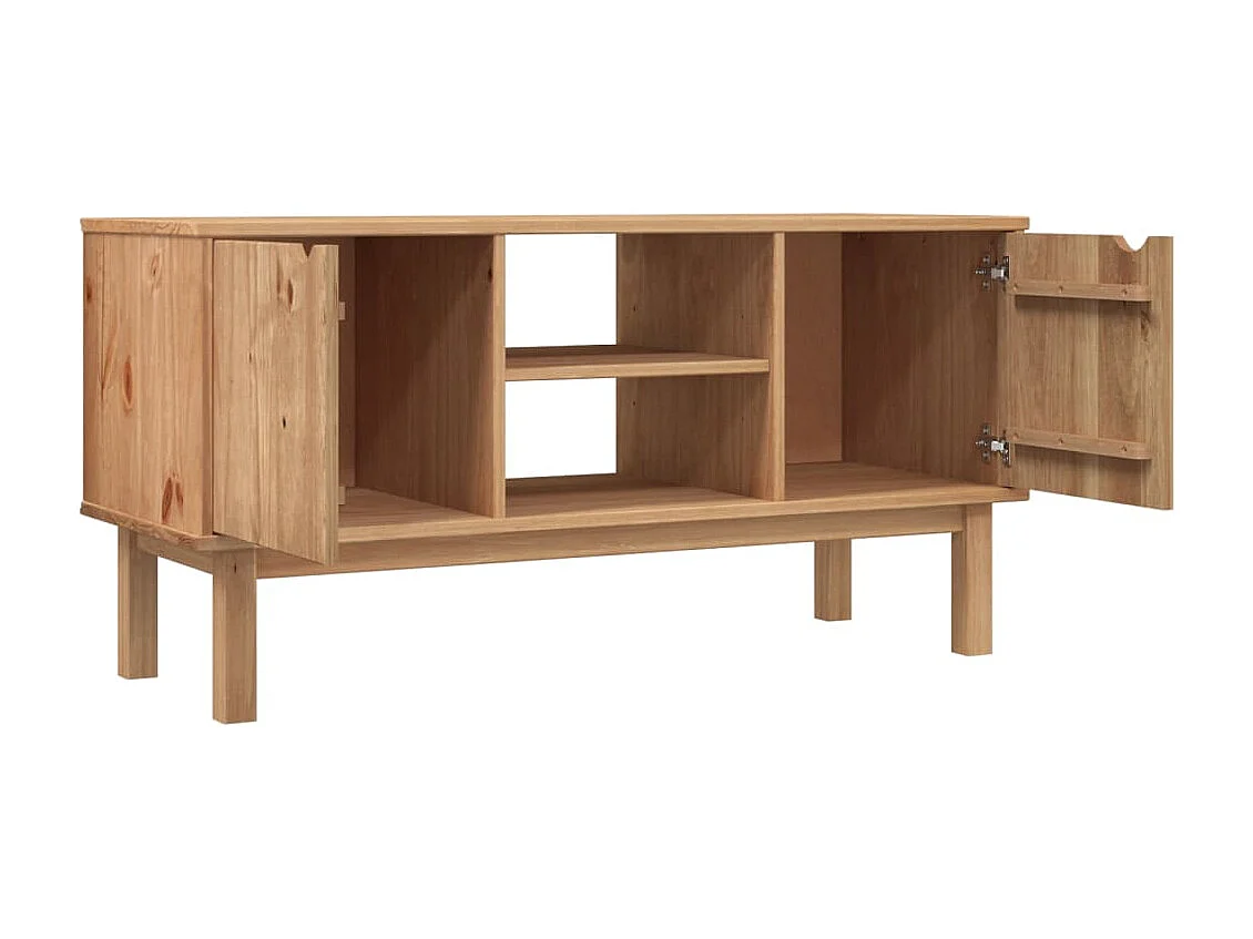 Cuneyt  Meuble TV OTTA 113,5x43x57 cm Bois de pin massif