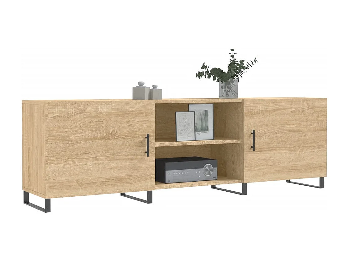 Astrid Helene  Mueble para TV madera de ingeniería roble Sonoma 150x30x50 cm