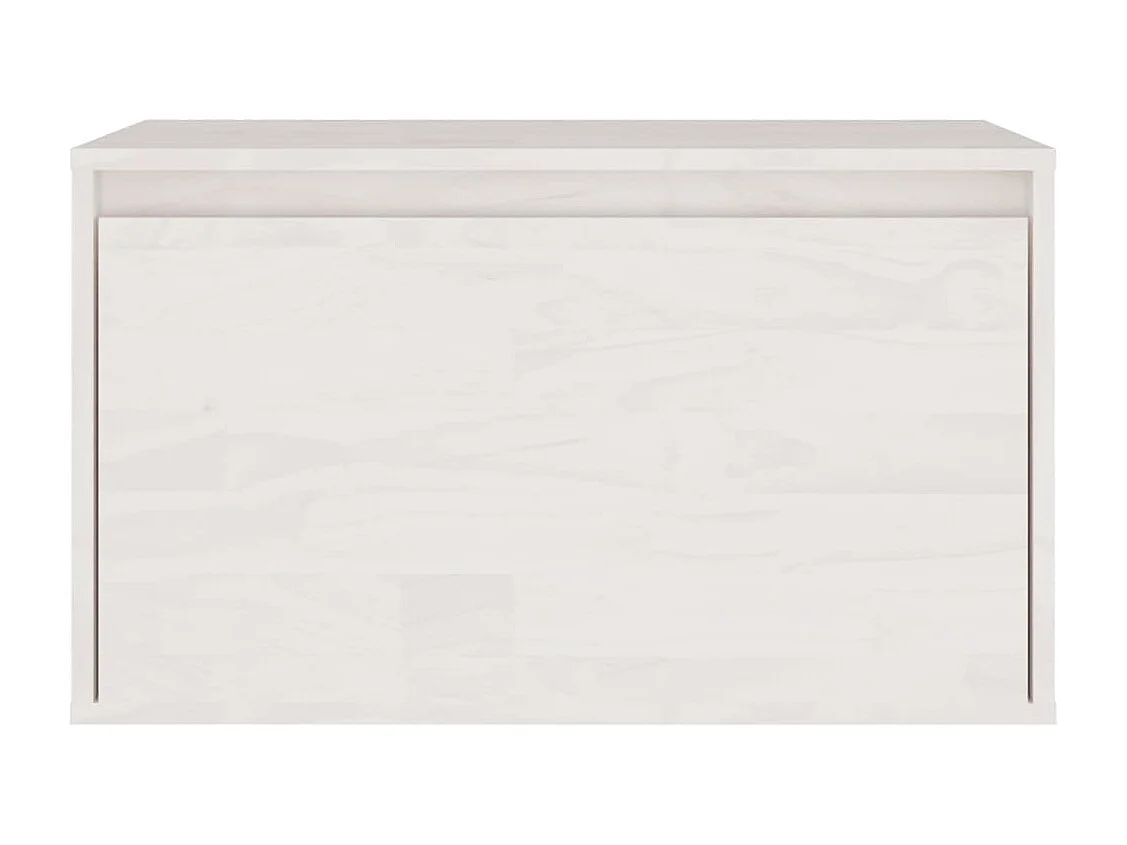 Volri  Meubles TV 3 pcs Blanc Bois massif de pin