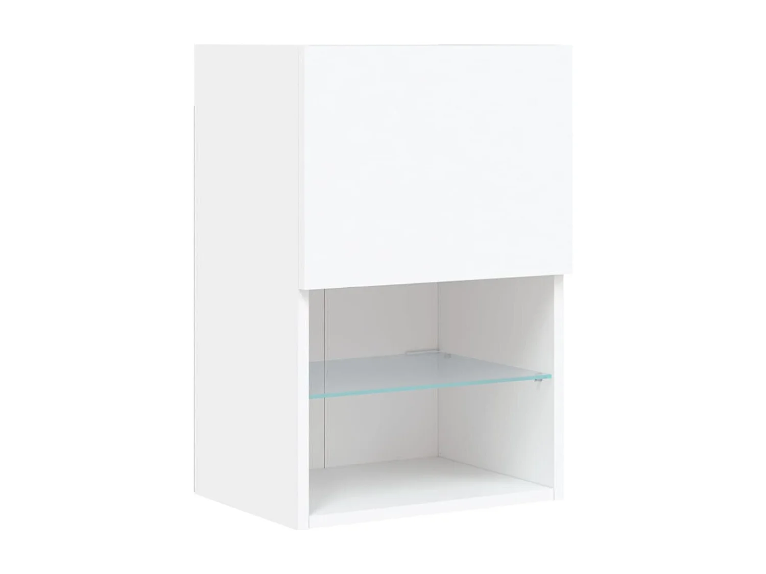 Almar  Meuble TV avec lumières LED blanc 40,5x30x60 cm