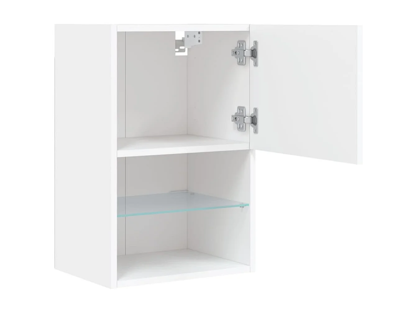 Almar  Meuble TV avec lumières LED blanc 40,5x30x60 cm