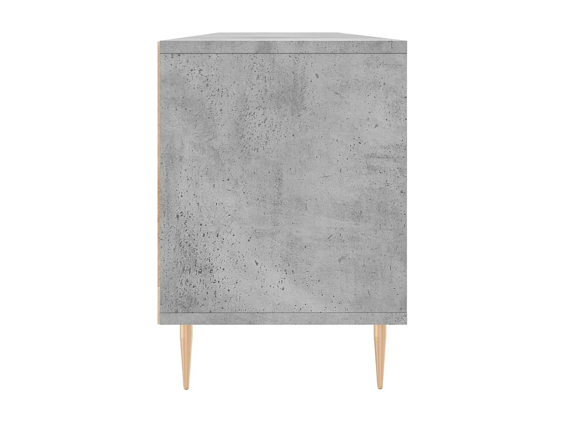 Galax  Meuble TV gris béton 150x30x44,5 cm bois d'ingénierie