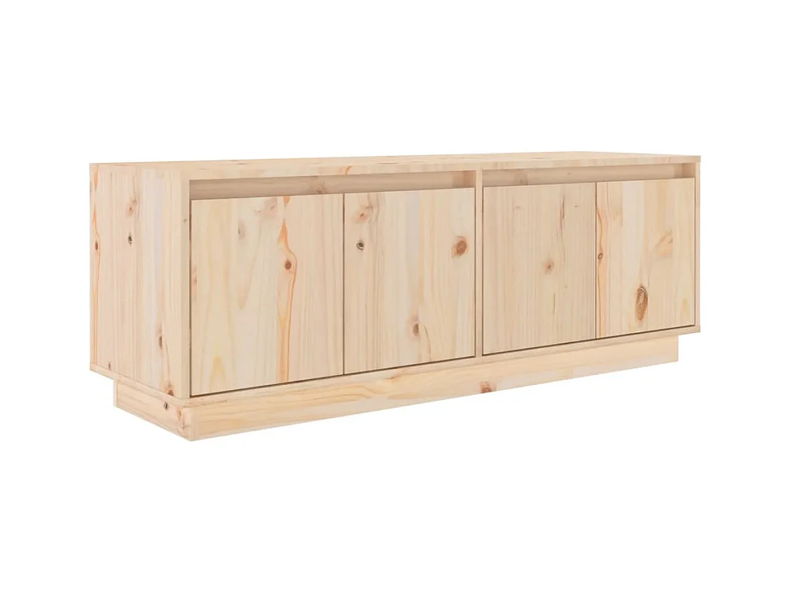 Paul-Maurice  Meuble TV 110x34x40 cm Bois de pin massif