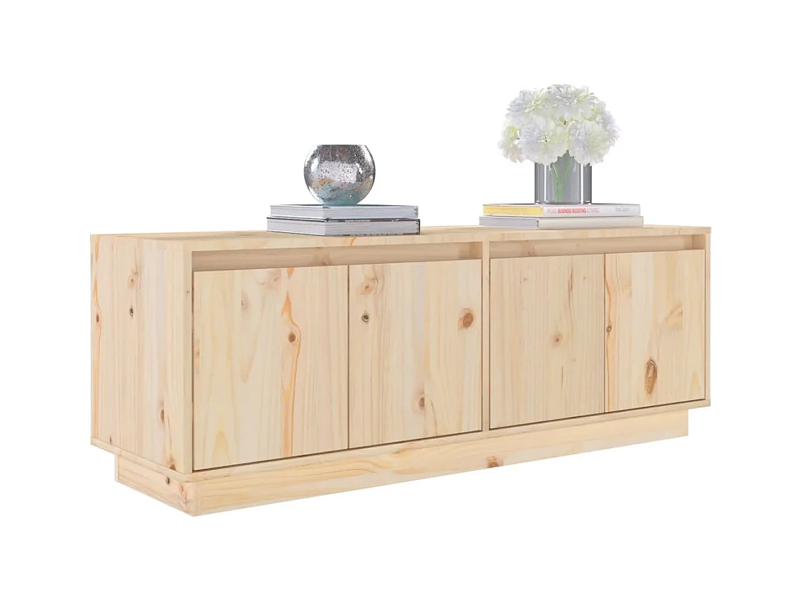 Paul-Maurice  Meuble TV 110x34x40 cm Bois de pin massif