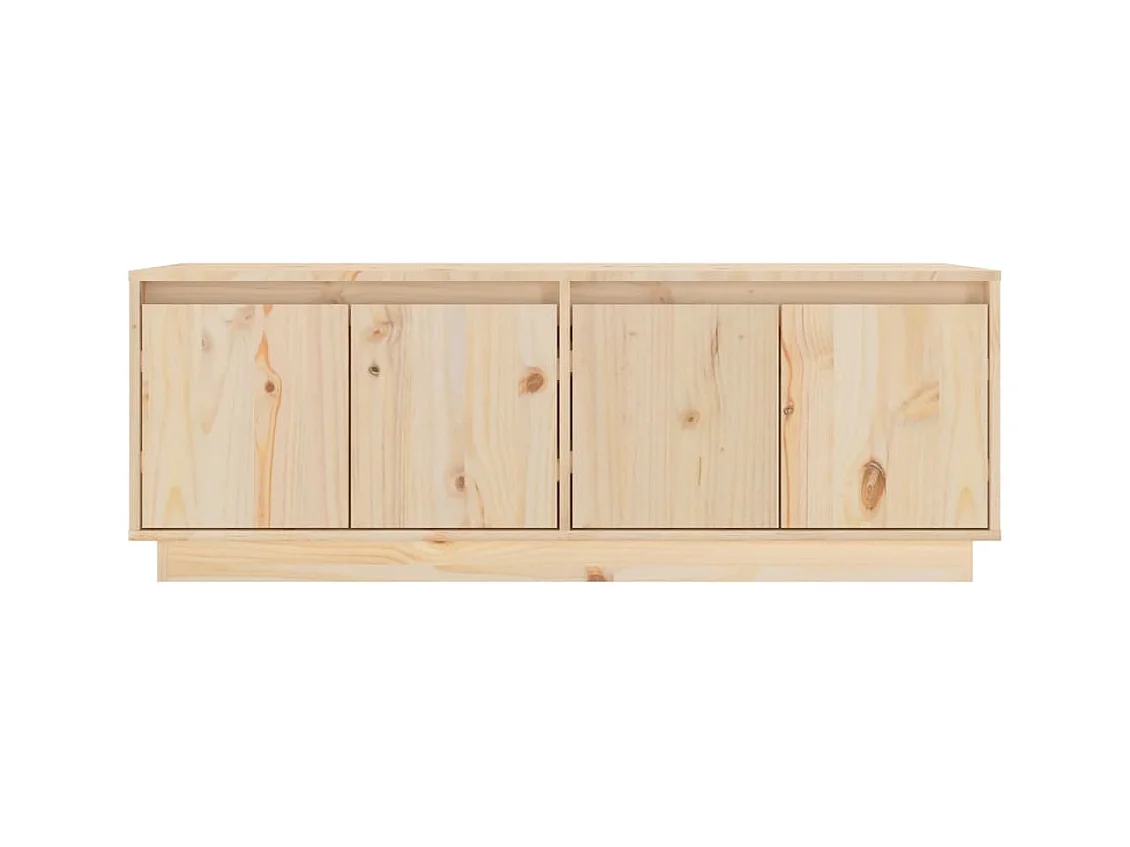 Paul-Maurice  Meuble TV 110x34x40 cm Bois de pin massif