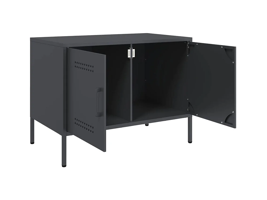 Raena  Meubles TV 2 pcs anthracite 68x39x50,5 cm acier