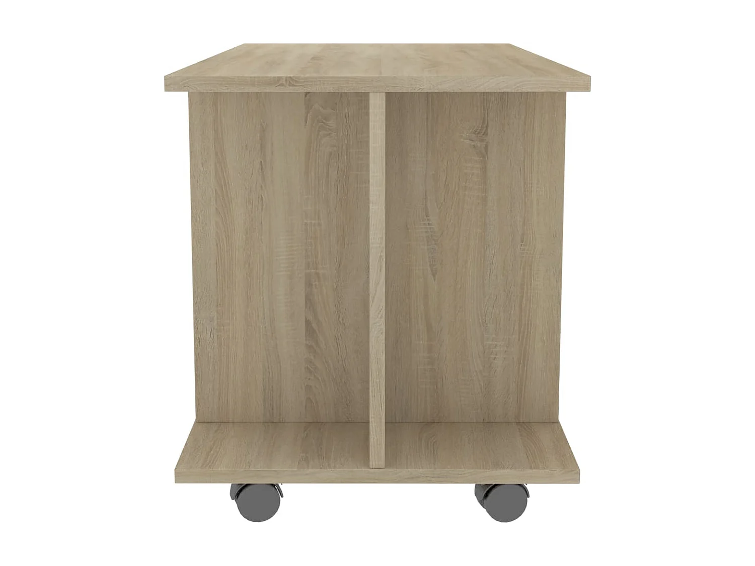 Dahlia  Meuble TV et roulettes chêne sonoma 80x40x45 cm bois ingénierie