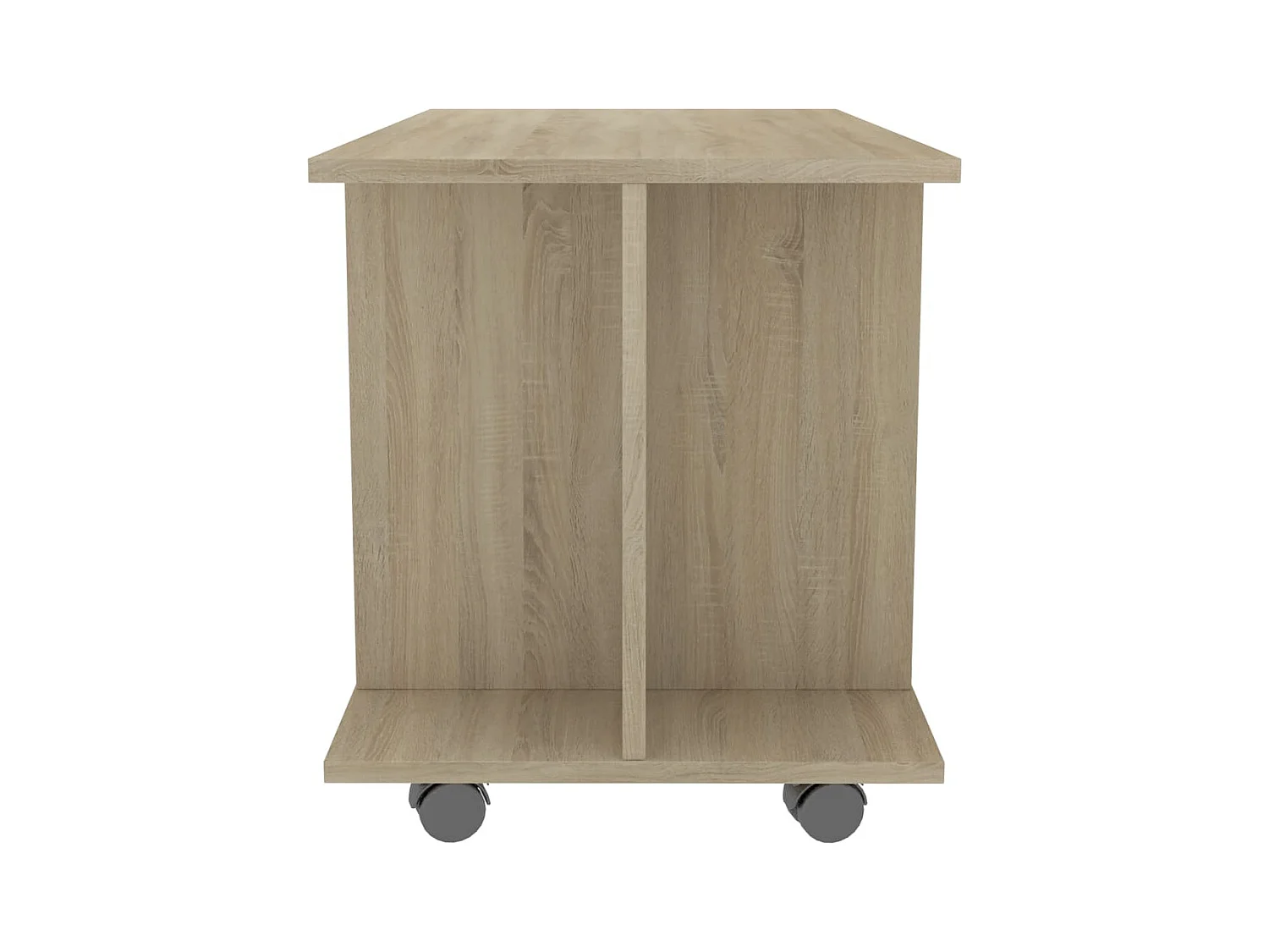 Dahlia  Mueble de TV ruedas madera ingeniería roble Sonoma 80x40x45 cm