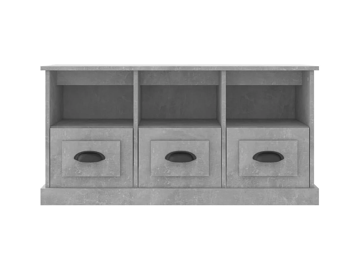 Galynra  Mueble para TV madera contrachapada gris hormigón 100x35x50 cm