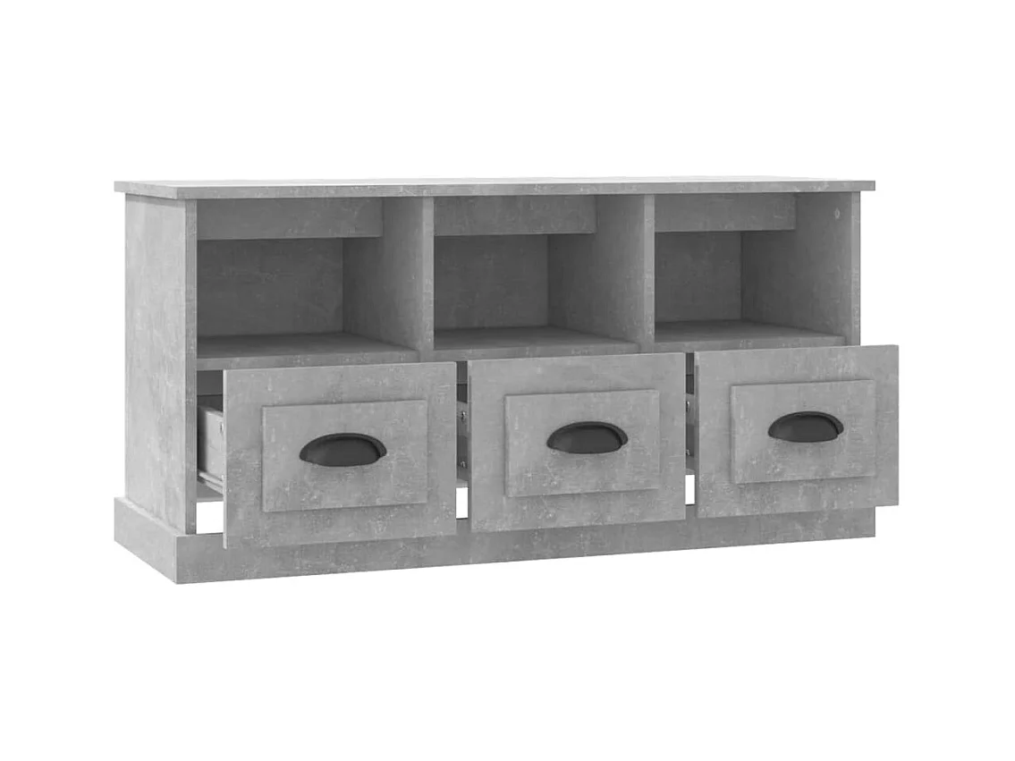 Galynra  Mueble para TV madera contrachapada gris hormigón 100x35x50 cm