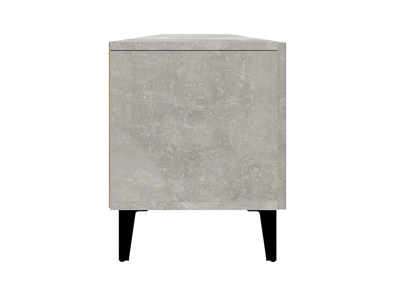 Odette  Meuble TV gris béton 180x31,5x40 cm bois d'ingénierie