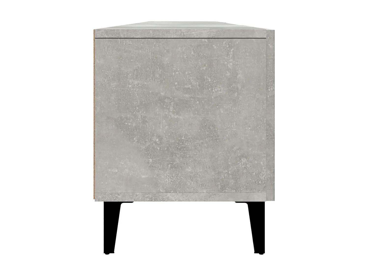 Odette  Mueble de TV madera contrachapada gris hormigón 180x31,5x40 cm