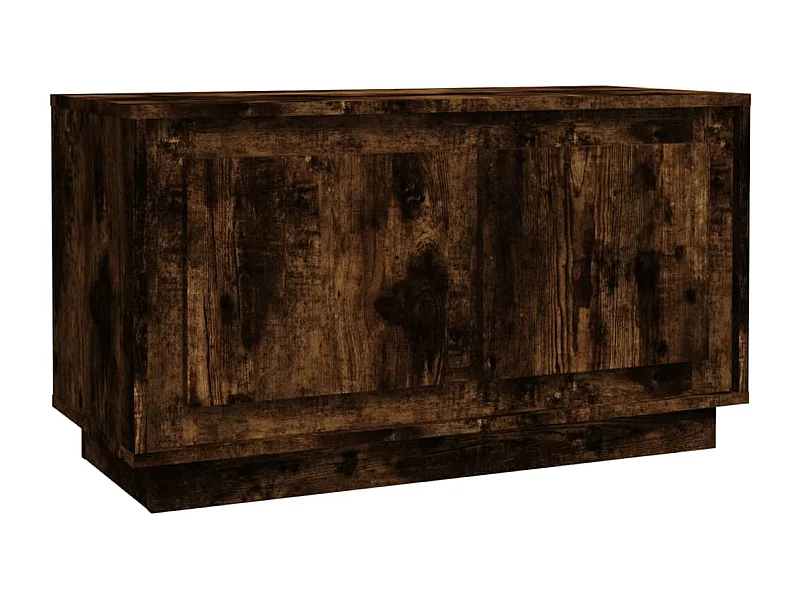 Elendra  Mueble para TV madera contrachapada roble ahumado 80x35x45 cm