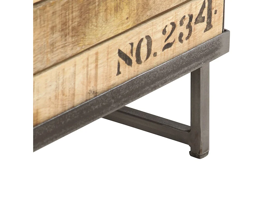 Garden Furniture -  Meuble TV 120 x 30 x 40 cm Bois massif de manguier