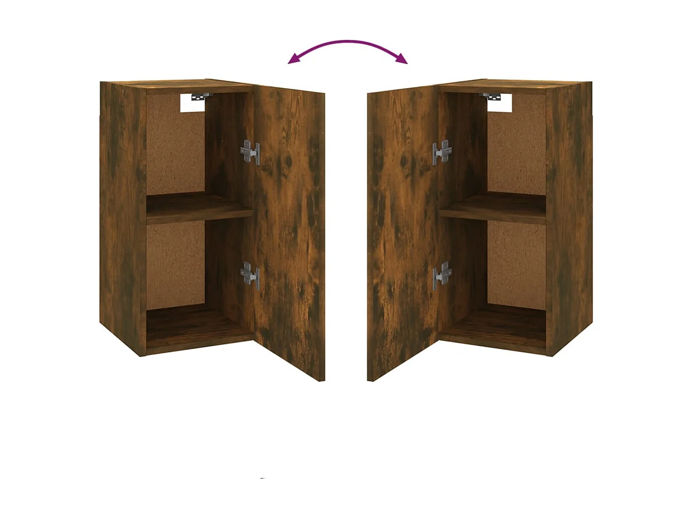 Hoeselt  Meuble TV Chêne fumé 30,5x30x60 cm Bois d'ingénierie