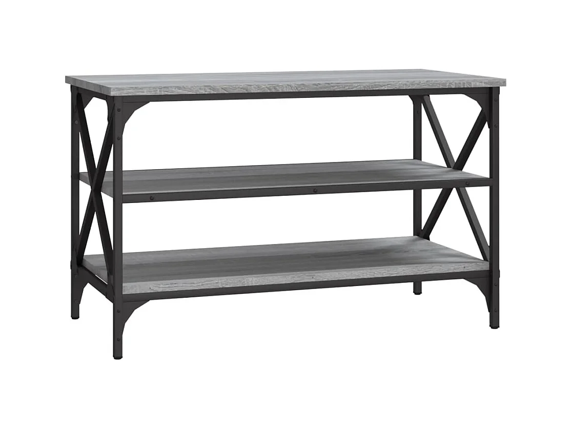 Othmane  Tv-meubel 80x40x50 cm bewerkt hout grijs sonoma eikenkleurig