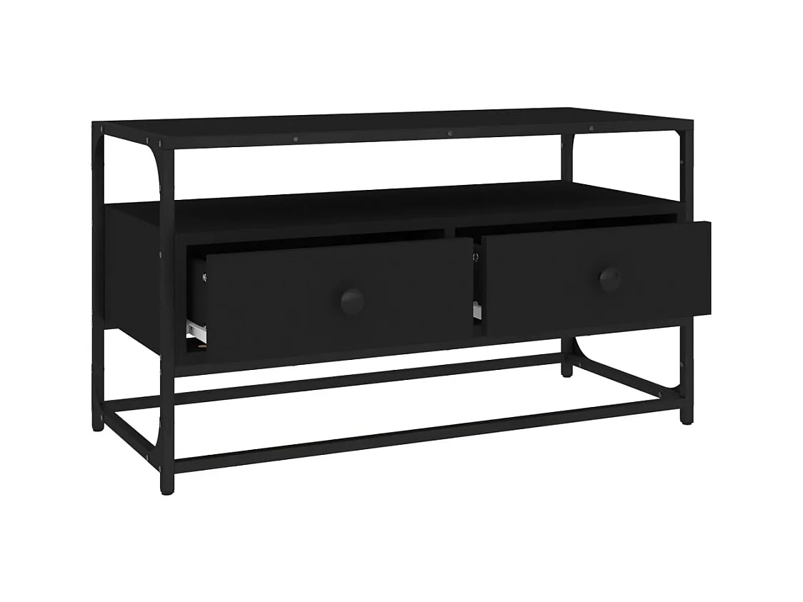 Bralir  Tv-meubel 80x35x45 cm bewerkt hout zwart
