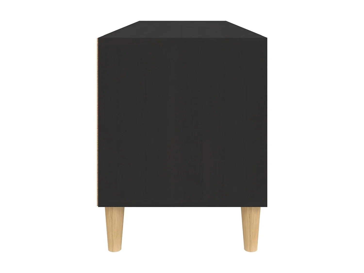 Lin  Meuble TV noir 100x34,5x44,5 cm bois d'ingénierie