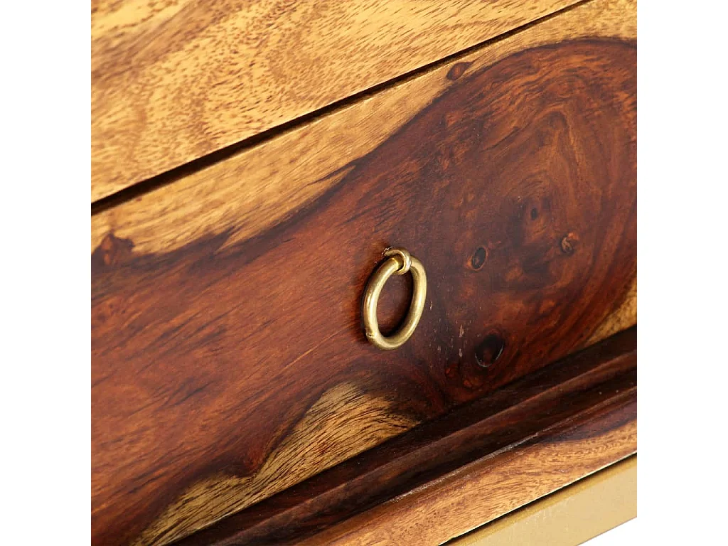 Garden Furniture -  Mueble para TV madera maciza de acacia 140x30x45 cm