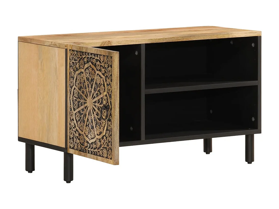 Garden Furniture -  Meuble TV 80x31x46 cm bois massif de manguier