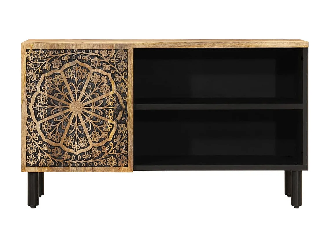 Garden Furniture -  Meuble TV 80x31x46 cm bois massif de manguier