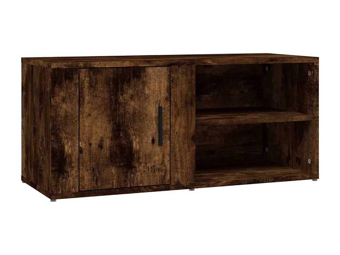 Arnaldo  Meubles TV 2 pcs Chêne fumé 80x31,5x36 cm Bois d'ingénierie