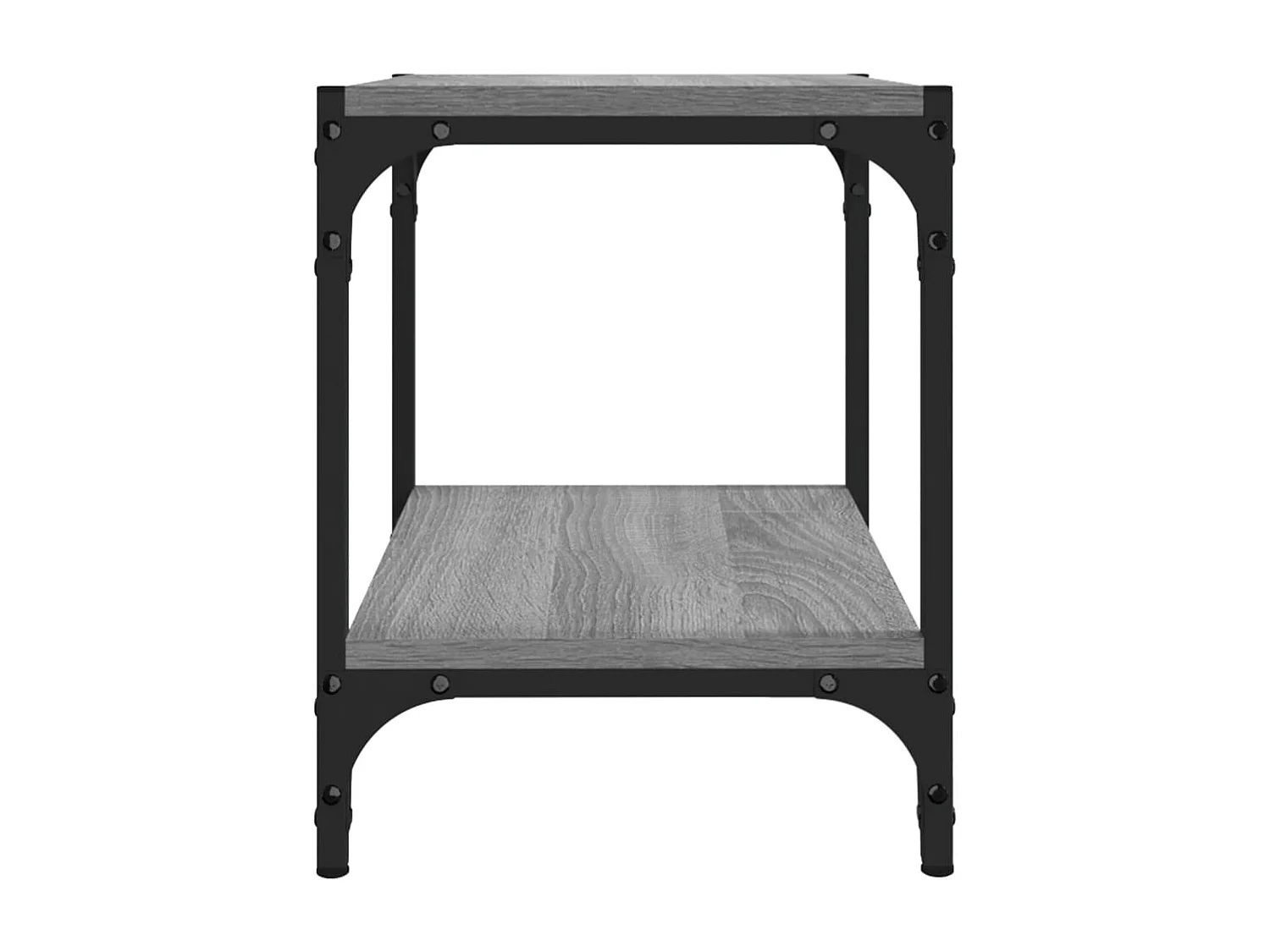 Foster City  Tv-meubel 40x33x41 cm bewerkt hout en staal grijs sonoma eiken