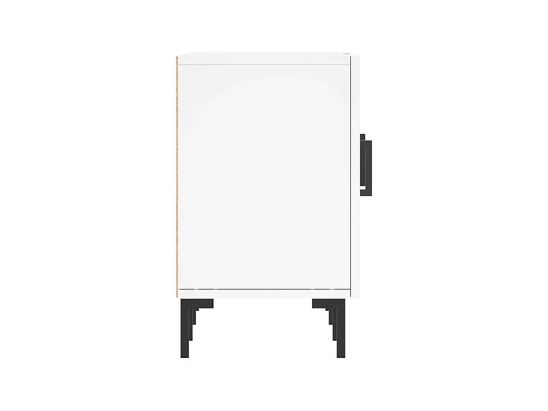 Zendra  Meuble TV blanc 150x30x50 cm bois d'ingénierie