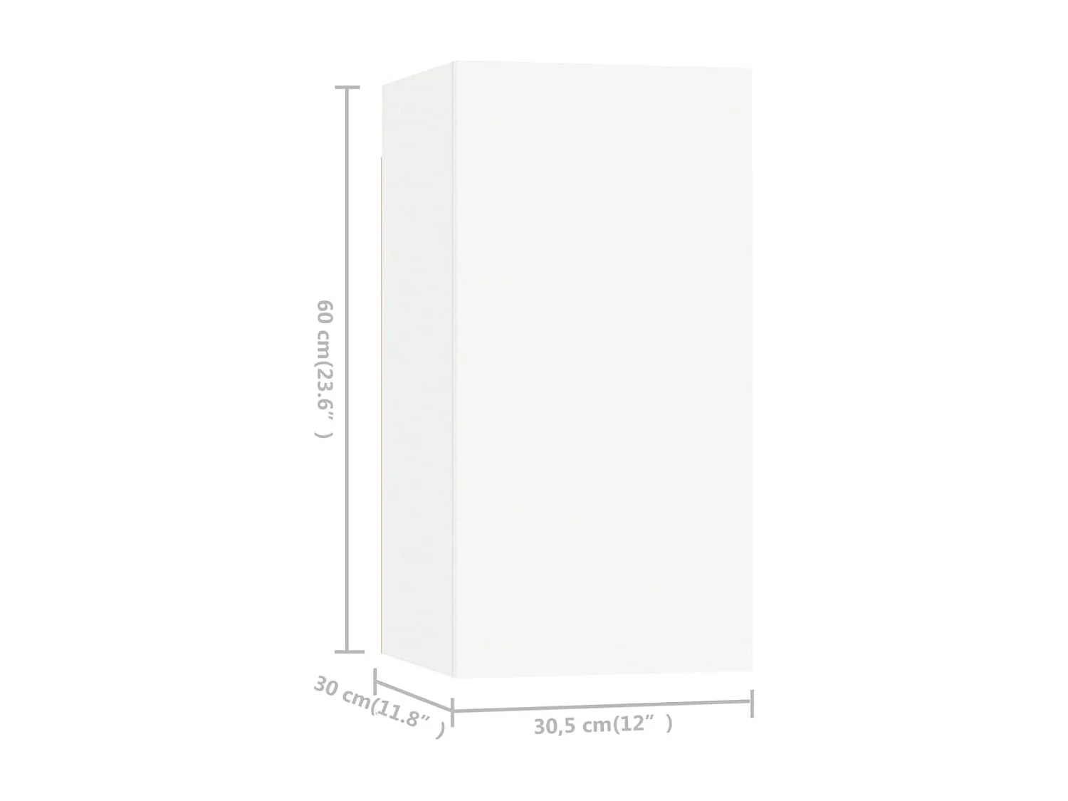 Ceylar  Meubles TV 7 pcs Blanc 30,5x30x60 cm Bois d'ingénierie