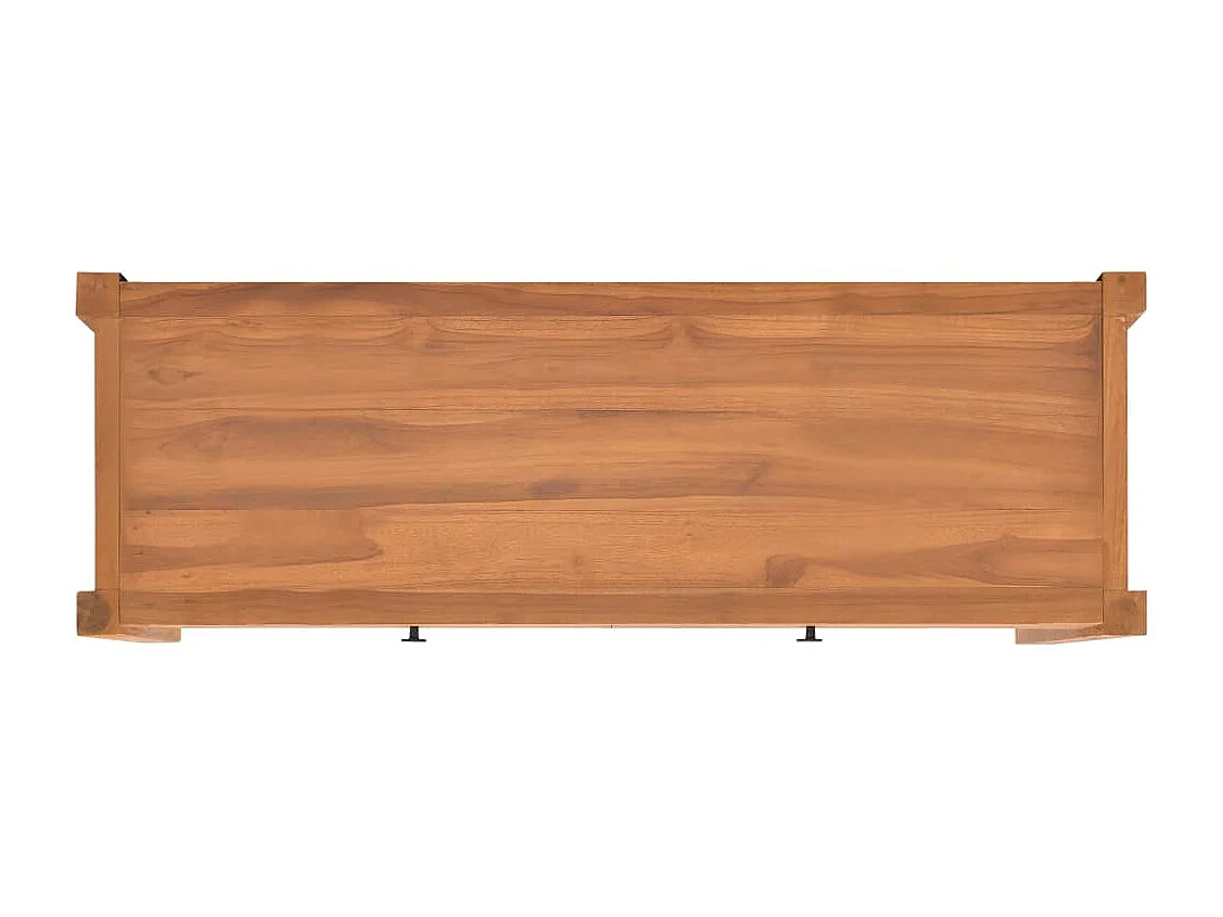 Mihra  Meuble TV 140x40x45 cm Bois de teck