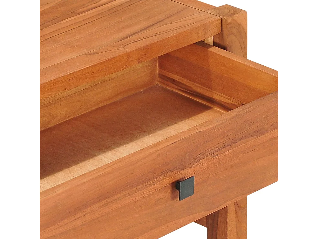 Mihra  Meuble TV 140x40x45 cm Bois de teck