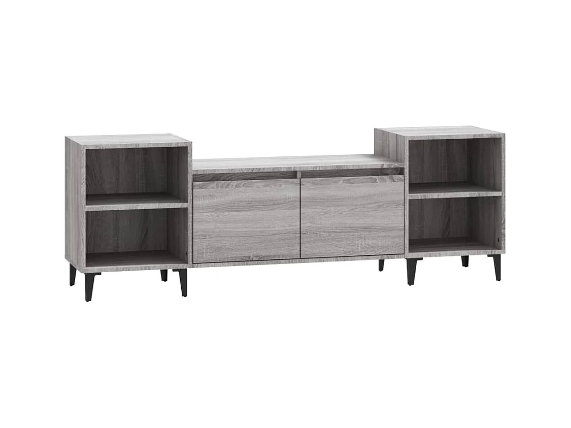 Blakely  Meuble TV Sonoma gris 160x35x55 cm Bois d'ingénierie