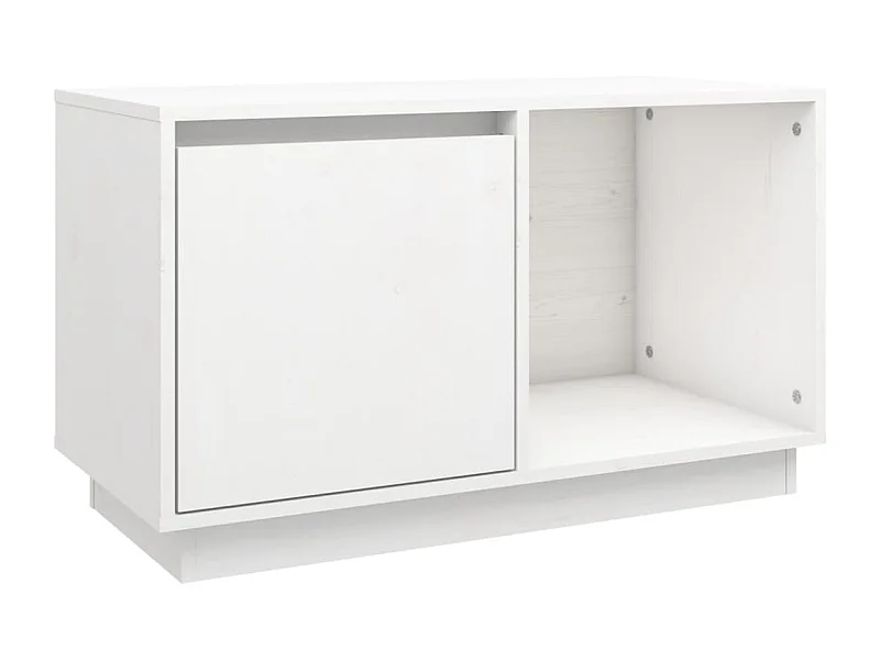 François-Paul  Tv-meubel 74x35x44 cm massief grenenhout wit