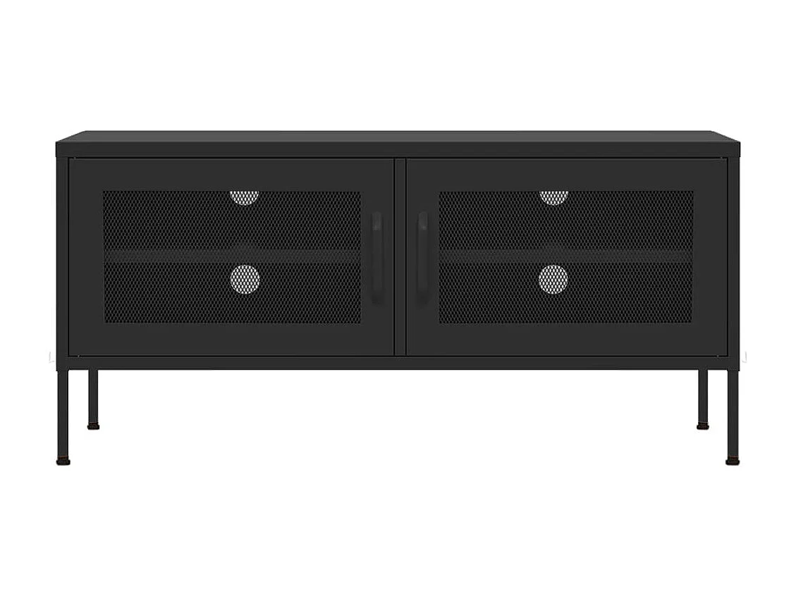 Jennica  Tv-meubel 105x35x50 cm staal zwart