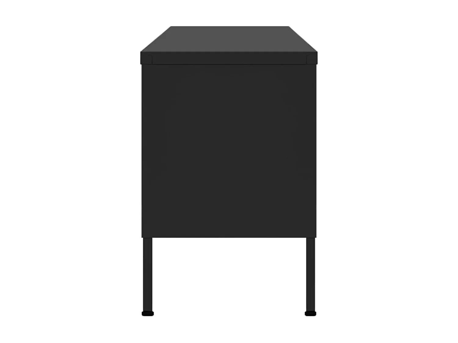 Jennica  Tv-meubel 105x35x50 cm staal zwart