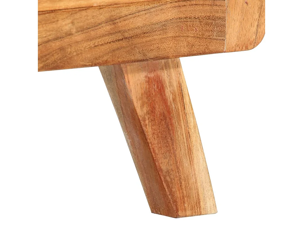 Sophie-Marie-Bernadette  Meuble TV 110x30x40 cm Bois d'acacia massif