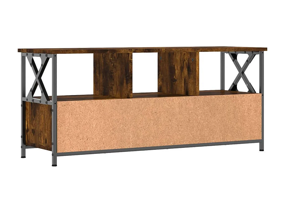 Sophie-Bernadette-Marie  Tv-meubel 102x33x45 cm bewerkt hout en ijzer gerookt eikenkleur