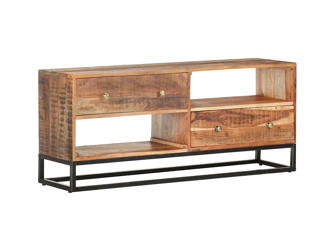 Garden Furniture -  Meuble TV 120x30x50 cm Bois d'acacia brut